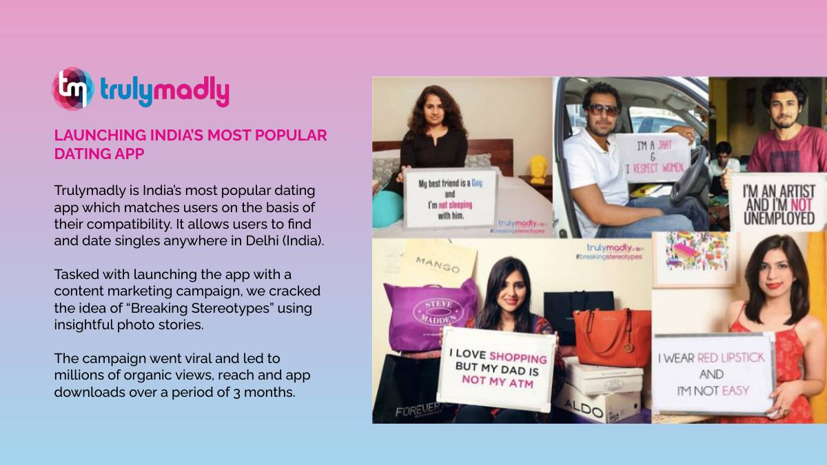 TrulyMadly — Launching a dating app