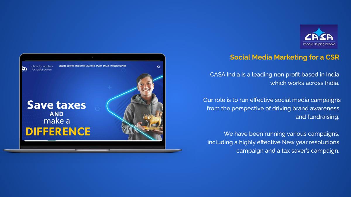 CASA India — Social Media Marketing for a CSR